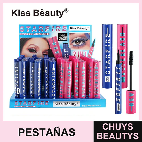 Set de Maquillaje Mascara y Delineador Volumen y Largo 24 Hr - COSMIVA | Chuys Beautys