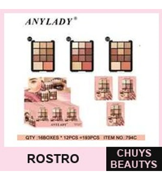 Set de maquillaje base líquida y polvo compacto Chuys Beautys