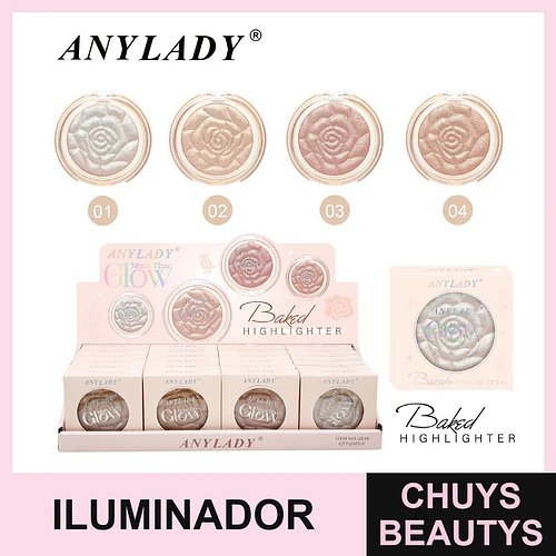 Iluminador 4 Tonos Chuys Beautys - Brillo y Luminosidad - COSMIVA | Chuys Beautys