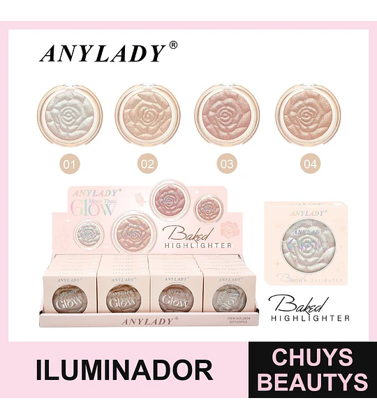 Iluminador 4 Tonos Chuys Beautys - Brillo y Luminosidad