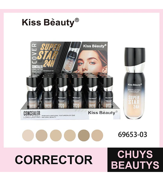 Corrector Líquido Alta Cobertura Chuys Beautys