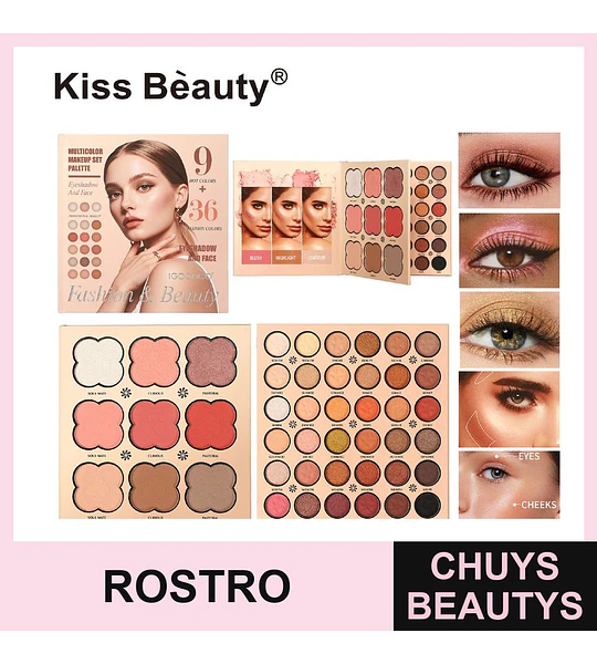Set de Maquillaje Base Líquida y Polvo Compacto Chuys Beautys