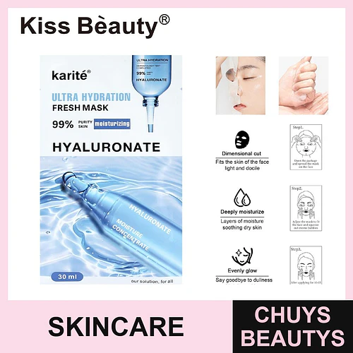 Mascarilla Facial Hidratante Ácido Hialurónico Chuys Beautys - COSMIVA | Chuys Beautys