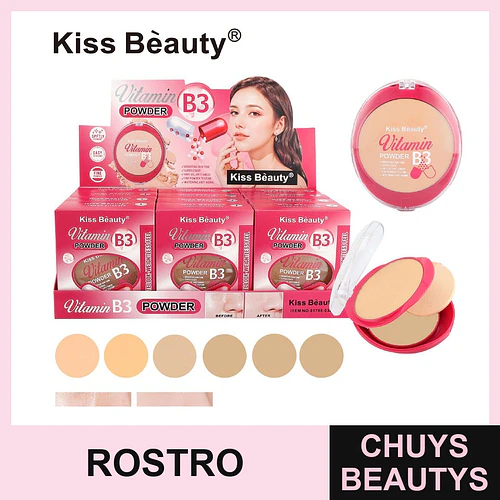 Polvo Compacto Vitamina B3 Chuys Beautys para Piel Radiante - COSMIVA | Chuys Beautys