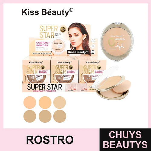 Polvo Compacto Colágeno Chuys Beautys - Base de Maquillaje Hidratante - COSMIVA | Chuys Beautys