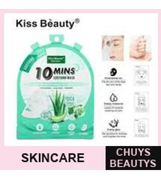 Mascarilla Aloe Vera Hidratante Chuys Beautys - 12 Piezas