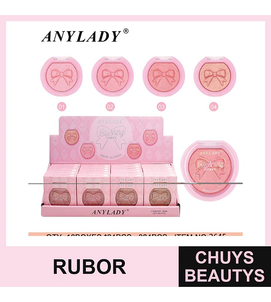Rubor 4 Tonos Chuys Beautys