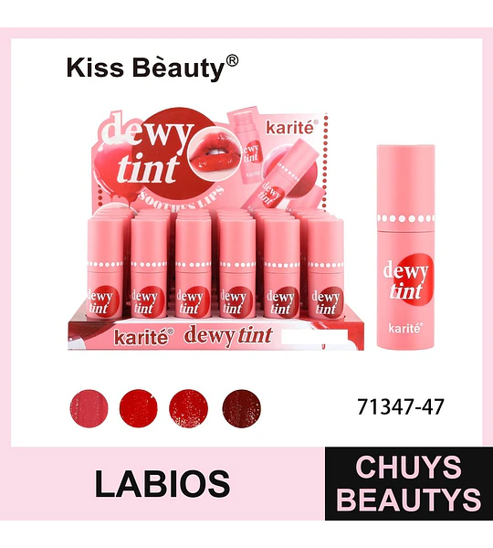 Tinta Dewy Karite para labios hidratados y radiantes
