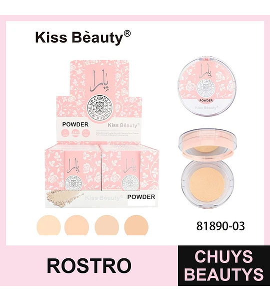 Polvo compacto Yara 3 tonos - Maquillaje Rostro