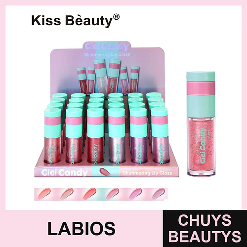 Brillo Labial Perlado 6 Tonos - Chuys Beautys - COSMIVA | Chuys Beautys