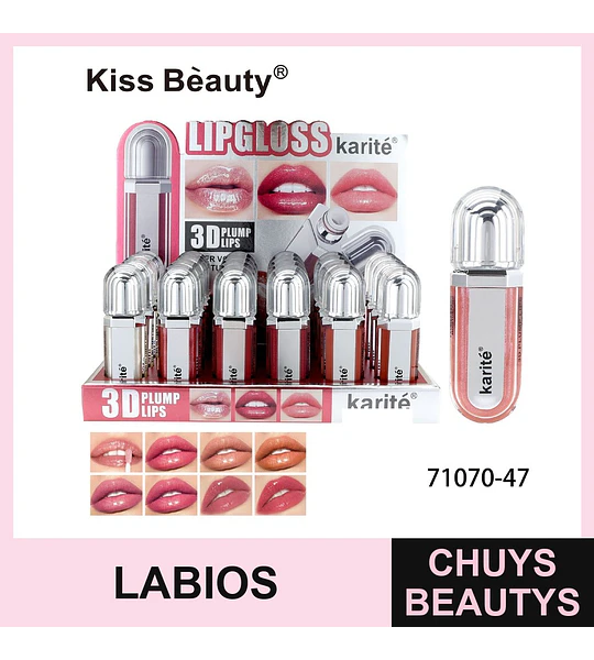 Lip Gloss 3D Karite - Brillo labial hidratante y con volumen