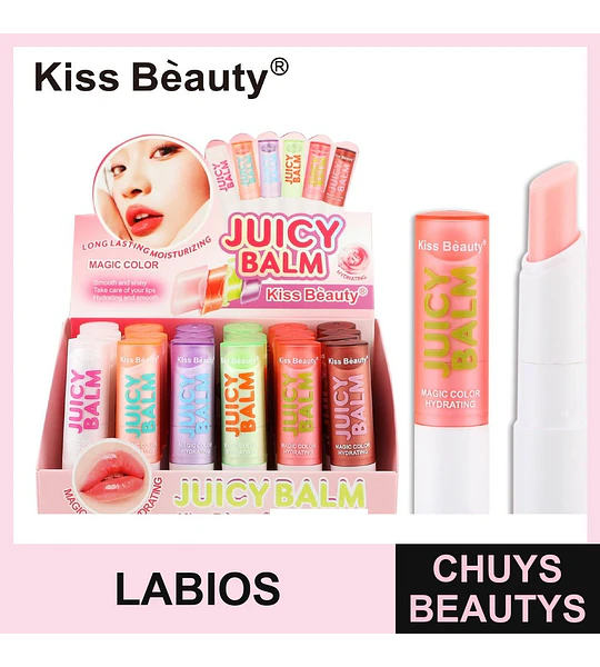 Labial de gelatina con 6 colores cambiantes