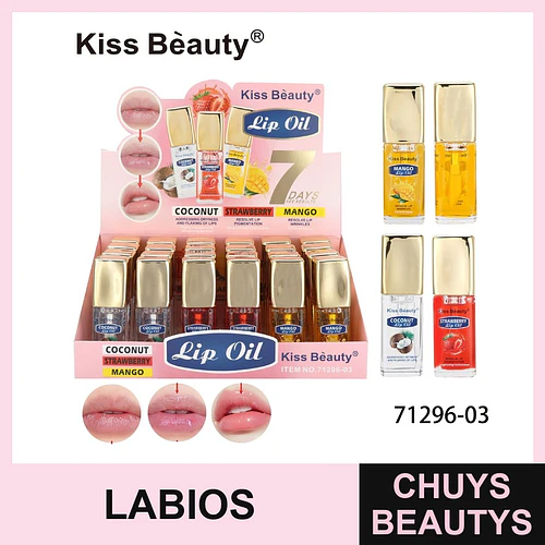¡Labios hidratados y radiantes con el Lip Oil Aceite Labial 30% de Chuys Beautys! - COSMIVA | Chuys Beautys