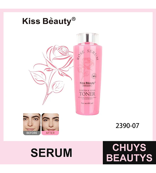 Tonico + Serum Facial Rosa | Chuys Beautys