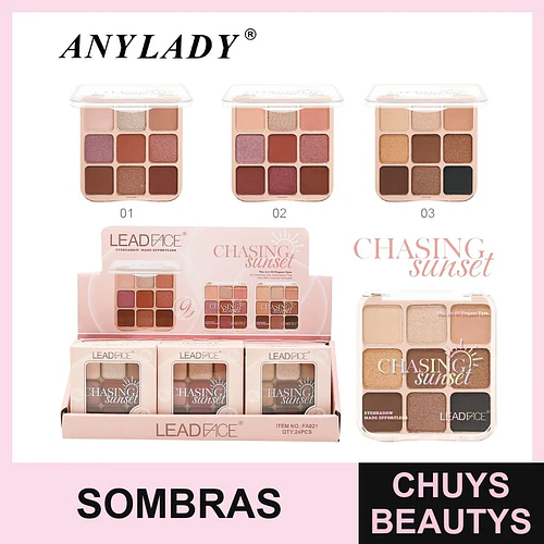 Paleta de sombras 9 tonos Chuys Beautys - COSMIVA | Chuys Beautys
