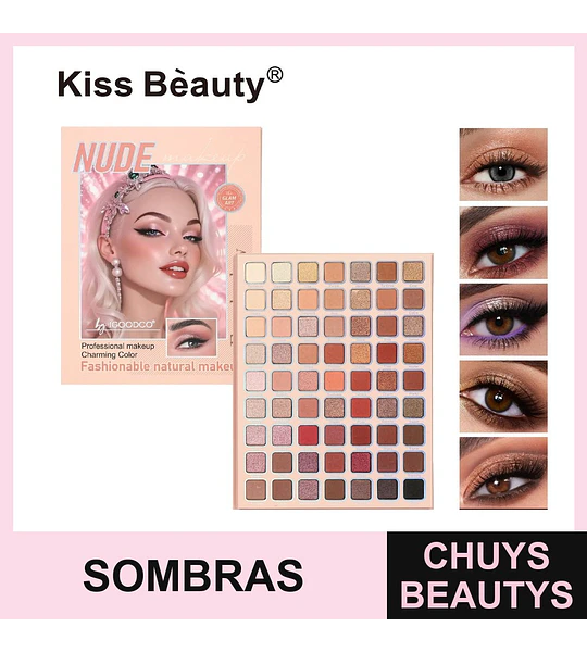 Paleta de Sombras 63 Tonos - Chuys Beautys