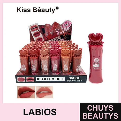 Labial en barra + Delineador de labios 6 tonos - Chuys Beautys - COSMIVA | Chuys Beautys