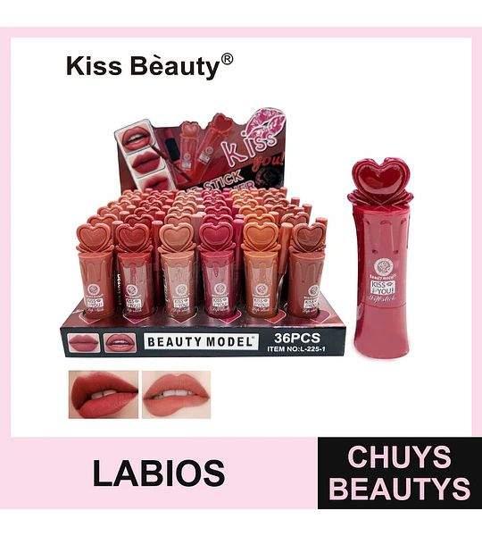 Labial en barra + Delineador de labios 6 tonos - Chuys Beautys