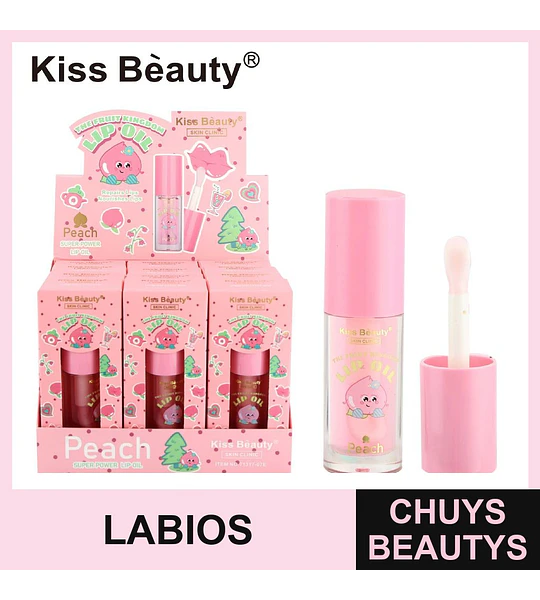 Aceite Labial de Durazno - Hidratación y brillo para tus labios