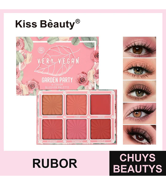 Paleta de Rubor 12 Tonos - Chuys Beautys