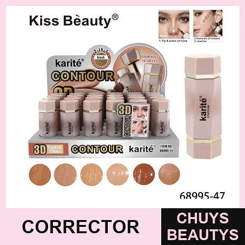 Corrector y contorno de doble punta para un maquillaje perfecto - COSMIVA | Chuys Beautys