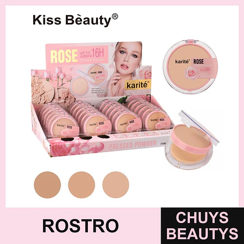 POLVO DE ROSA 16H - Maquillaje de larga duración para un rostro radiante - COSMIVA | Chuys Beautys