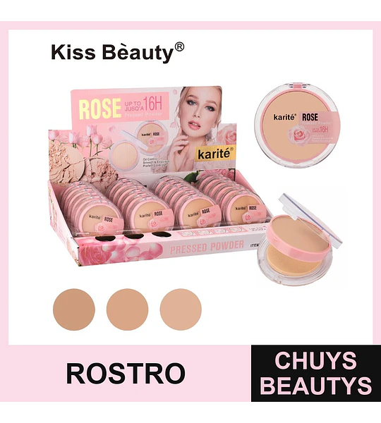 POLVO DE ROSA 16H - Maquillaje de larga duración para un rostro radiante