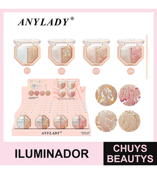 Iluminador 3 Tonos Chuys Beautys - Maquillaje Iluminadores