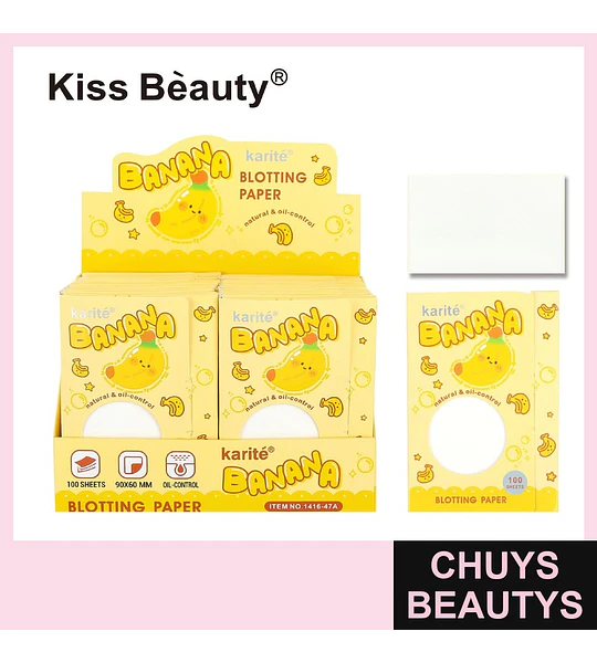 Papel absorbente de aceite Chuys Beautys