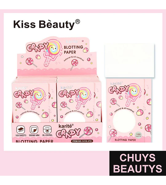 Papel absorbente de aceite Chuys Beautys