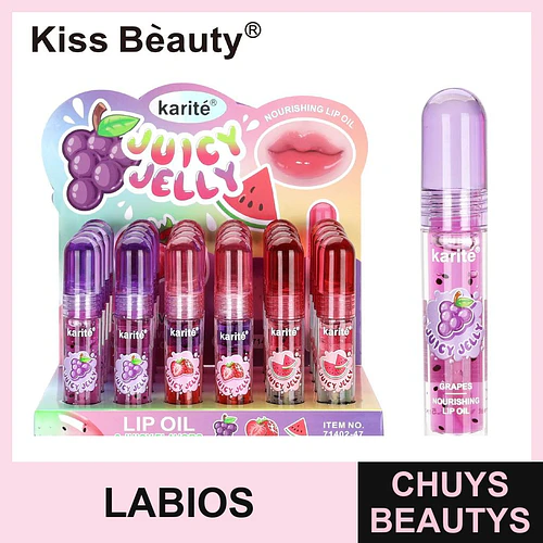 Aceite Labial 4 Tonos Frutales - Chuys Beautys - COSMIVA | Chuys Beautys
