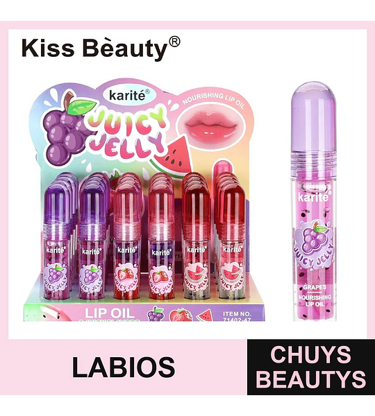 Aceite Labial 4 Tonos Frutales - Chuys Beautys