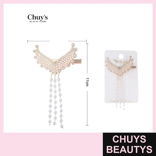 Pinches dorados con brillo - Chuys Beautys | Chuys Beautys