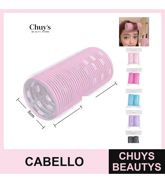Rollos para el cabello con centro de aluminio 2PCS