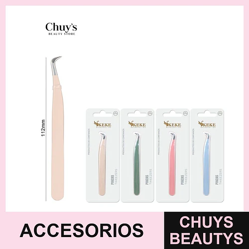 Pinzas Punta Fina Acero Inoxidable 113mm - Chuys Beautys | Chuys Beautys