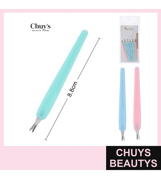 Cortacutícula Paleta 8,8cm 6Pcs
