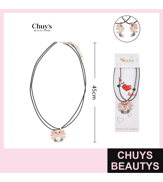 Collar para amigas 2pcs