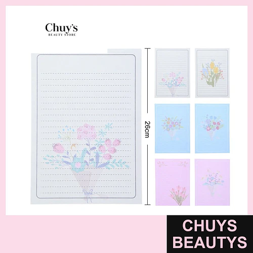Sobres de papel con flores - Chuys Beautys | Chuys Beautys