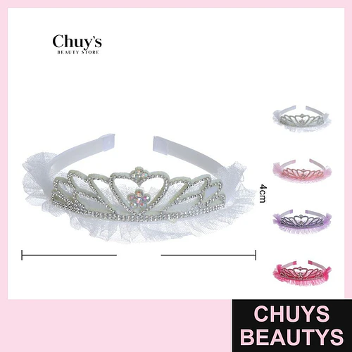 Cintillo de Nina con Corona - Chuys Beautys | Chuys Beautys