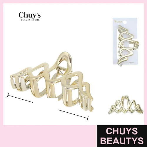 Ganchetas Plástica Dorado - Chuys Beautys | Chuys Beautys