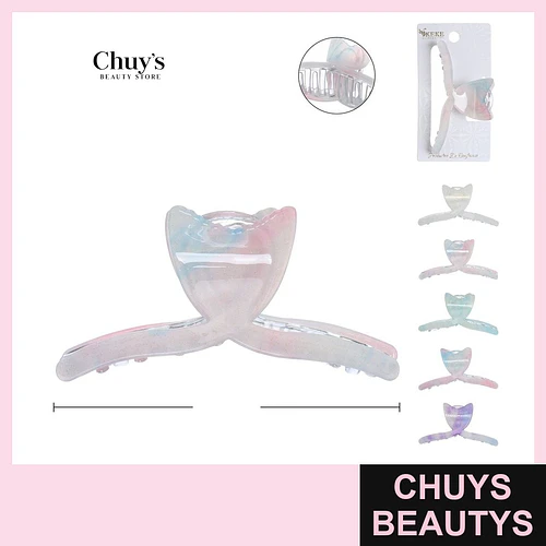Ganchetas Grandes Transparente 11cm - Chuys Beautys | Chuys Beautys