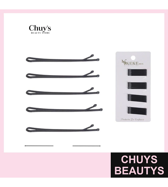 Trabas negras para peinados 36 pcs