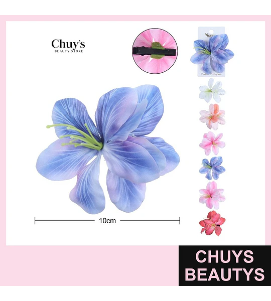 Pinche de Flor Azul 10cm