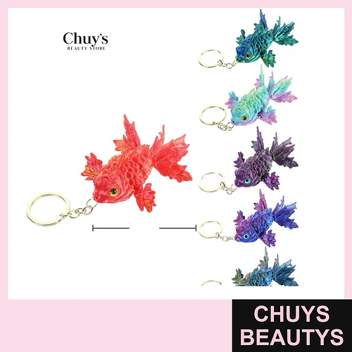 Llavero Articulado Pez 3D 9cm - Chuys Beautys | Chuys Beautys