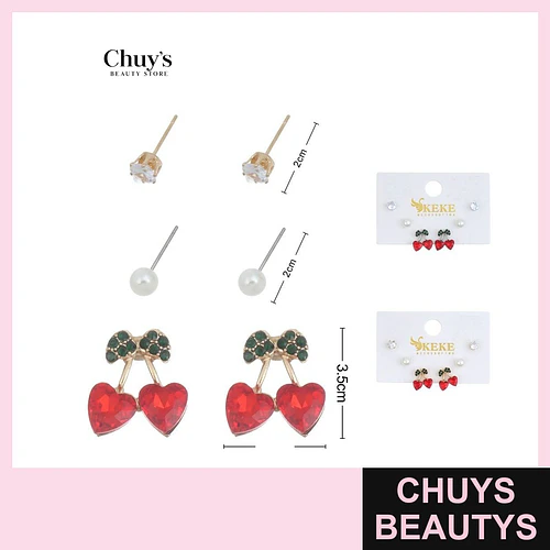 Zarcillos Pendientes Corazón - Chuys Beautys | Chuys Beautys