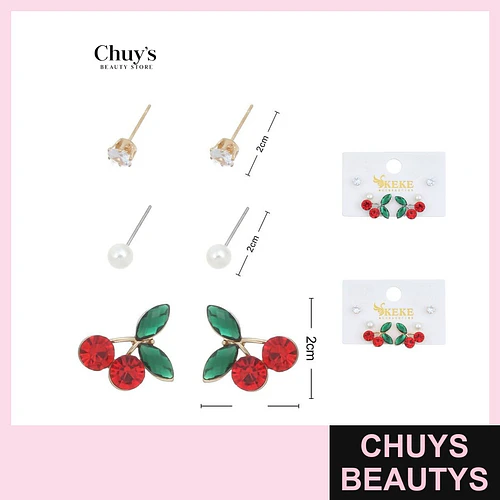 Zarcillos de Frutas Coloridas - Chuys Beautys | Chuys Beautys