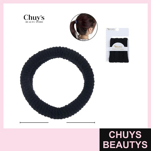 Colet Algodón Negro 4Pcs 5,5cm - Chuys Beautys | Chuys Beautys
