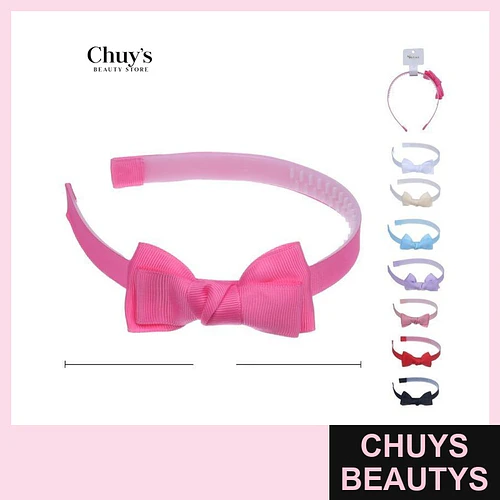 Cintillo con lazo rosa - Chuys Beautys | Chuys Beautys