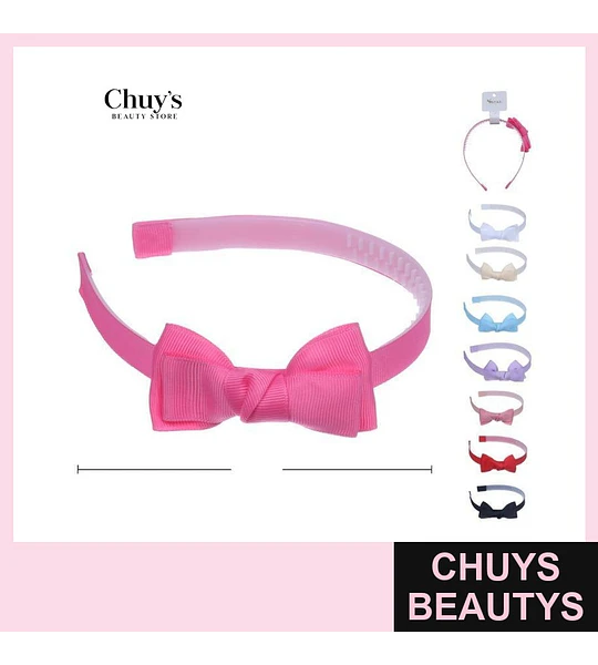 Cintillo con lazo rosa