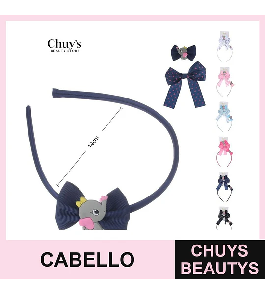 Set de cintillos y pinches para el cabello